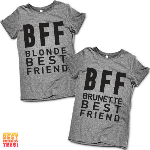 Blonde and brunette best friend shirts